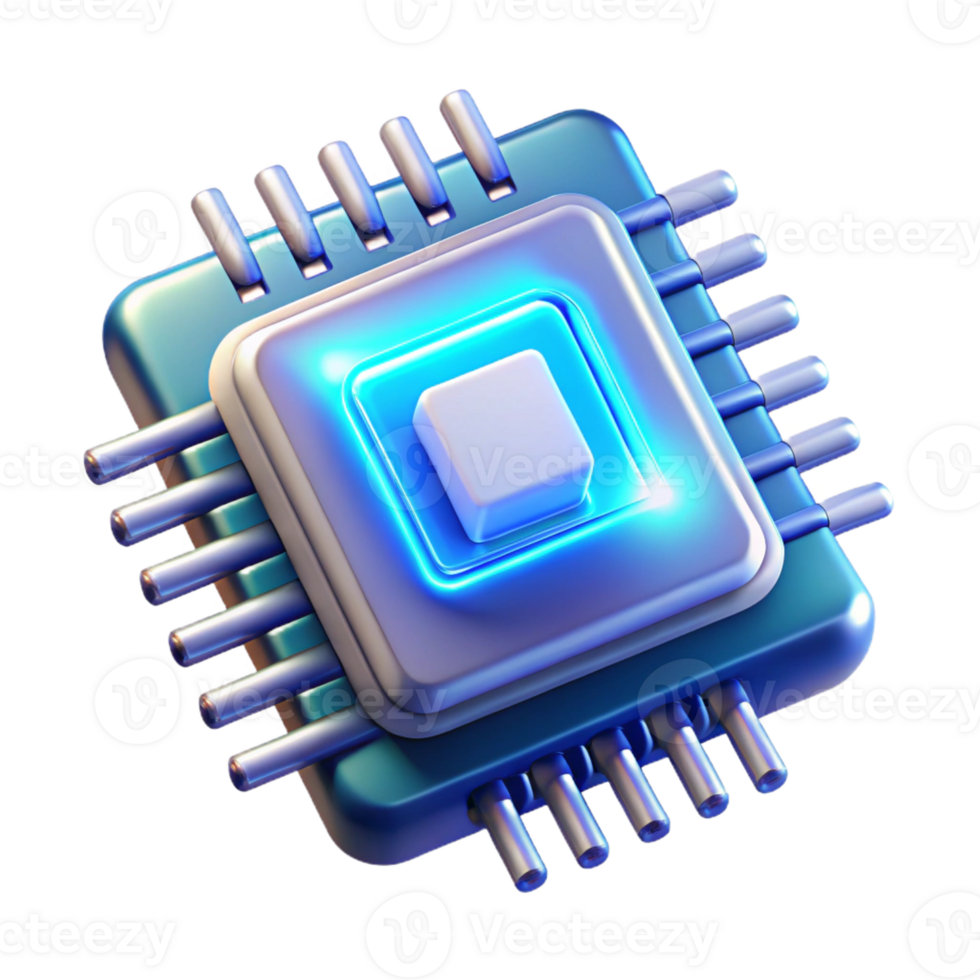dramatic abstract A Single Microchip Its Intricate Circuit high resolution png