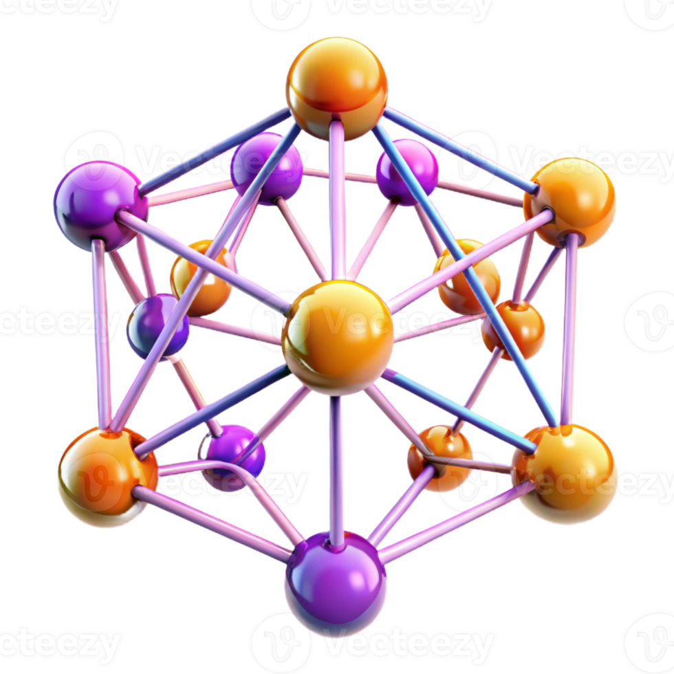 beautiful rustic A Complex Network of Interconnected Node detailed png