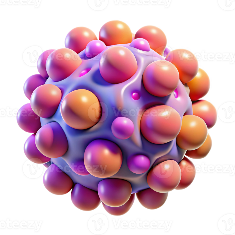 dramatic classic A Microscopic View of Cells Rendered in A exclusive png