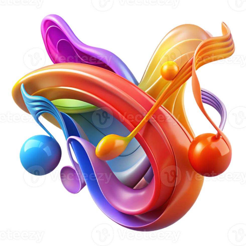 elegant minimalist An Abstract Representation of Music Using professional png