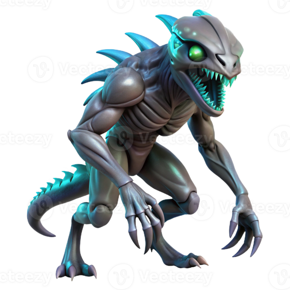 dramatic traditional A Genetically Engineered Alien Creature professional png