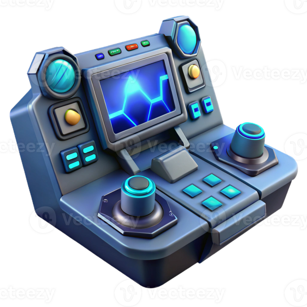 beautiful artistic A Futuristic Control Panel with Glowing B premium png