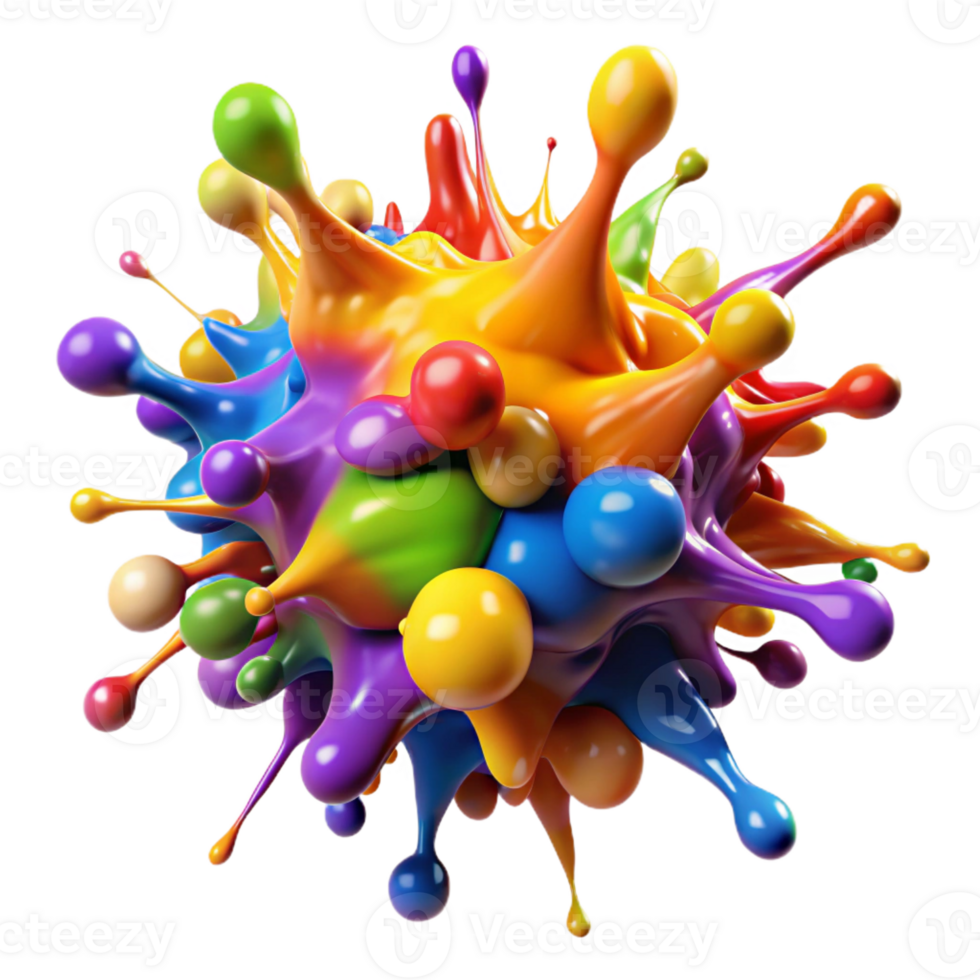 wonderful rustic A Chaotic Explosion of Colorful Paint Sp original png