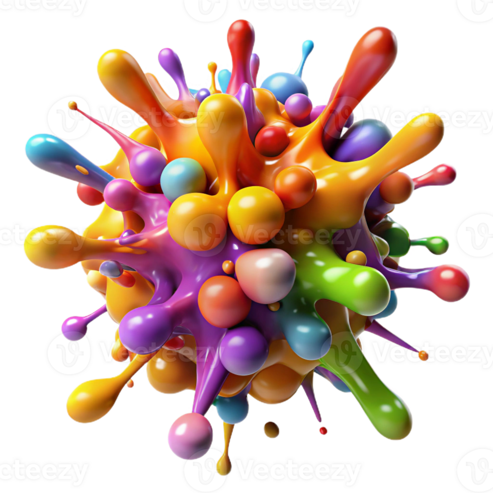 dramatic rustic A Chaotic Explosion of Colorful Paint Sp premium png