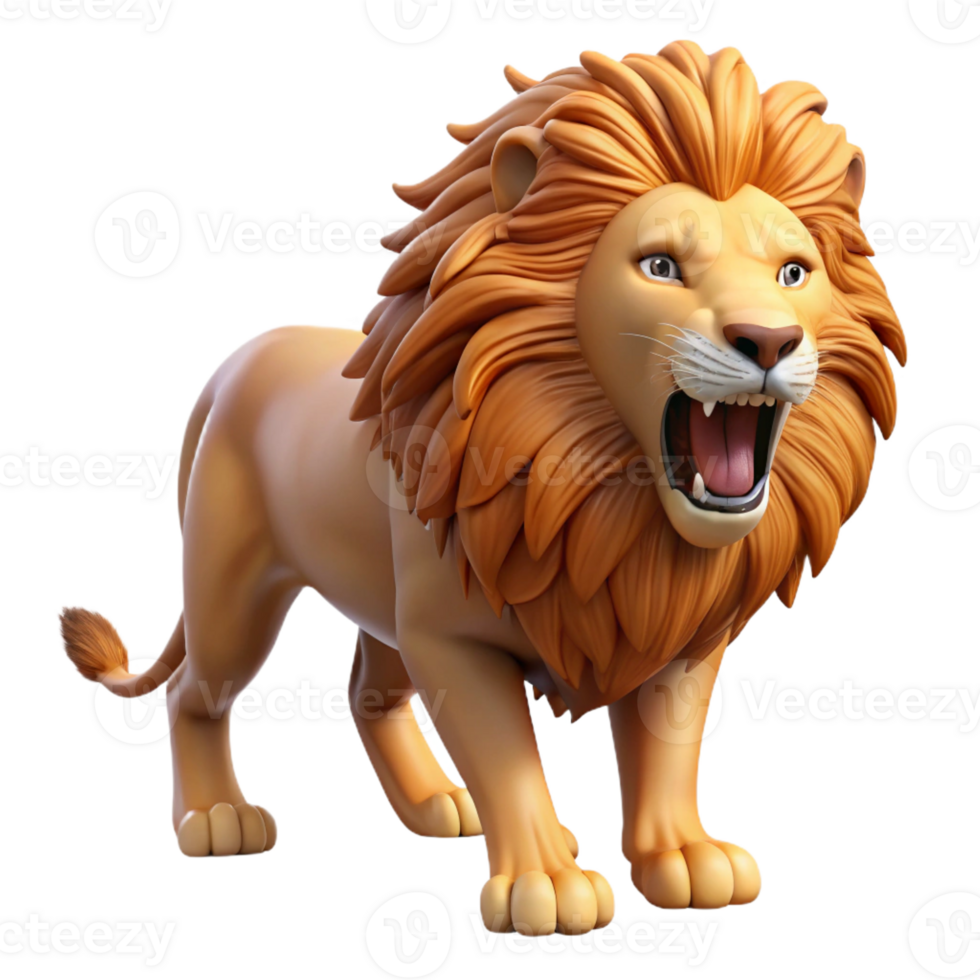 wonderful contemporary A Roaring Lion with a Flowing Mane Sava high quality png