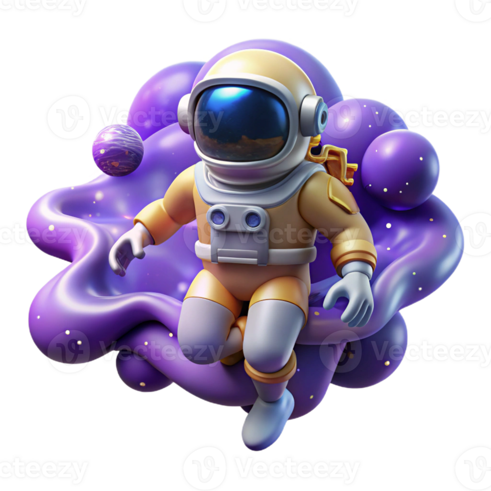 stunning contemporary A Lone Astronaut Floating in the Vastness genuine png