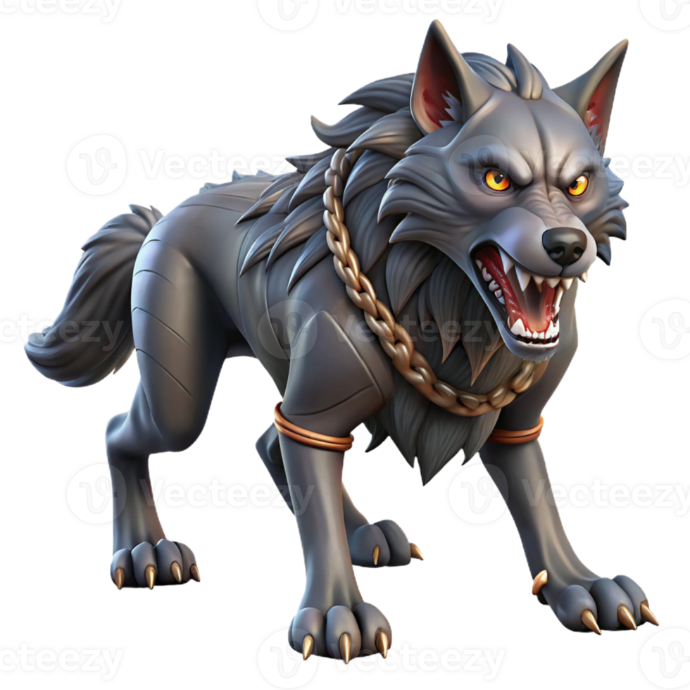 impressive classic A Fierce Fenrir the Monstrous Wolf Bound original png