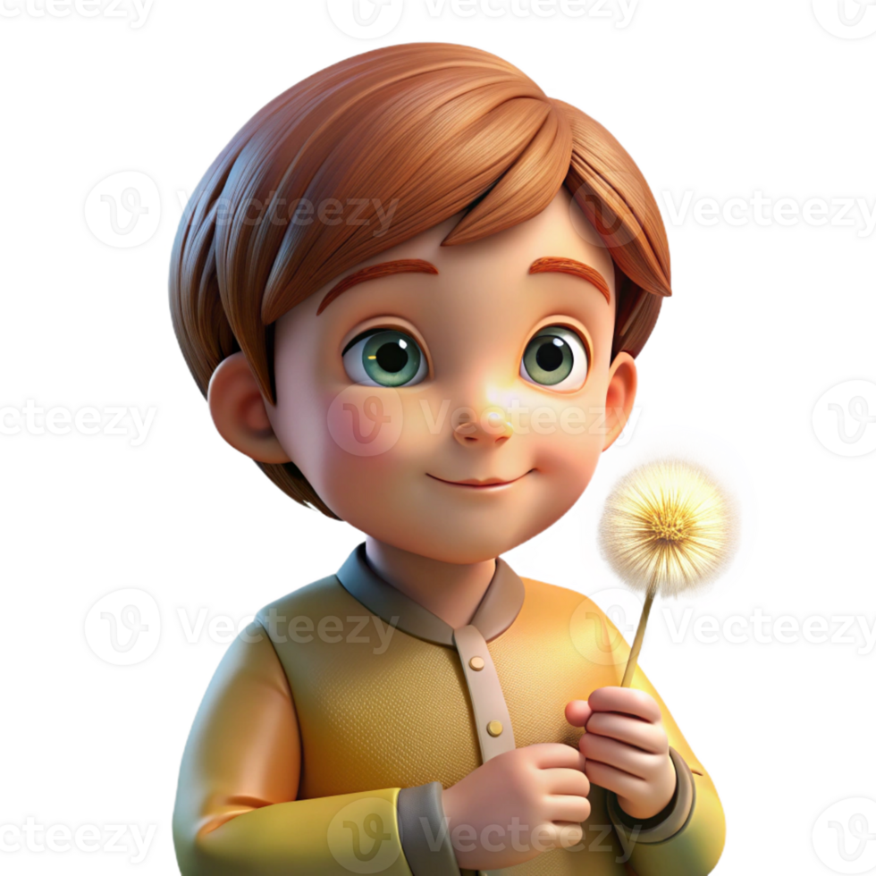 beautiful artistic Portrait of a Child with Bright Curious high quality png