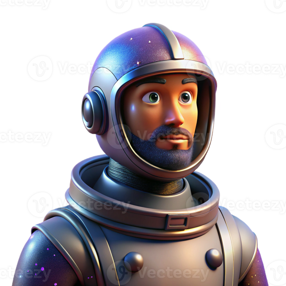 extraordinary contemporary Portrait of a Determined Astronaut in a Sp high resolution png