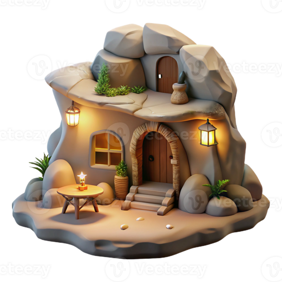 magnificent rustic A Subterranean Dwelling Built Into a Cliff genuine png