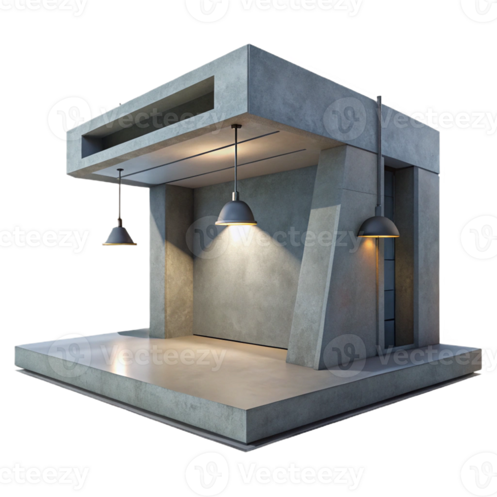 stunning abstract A Minimalist Concrete Bunker Harsh Over original png