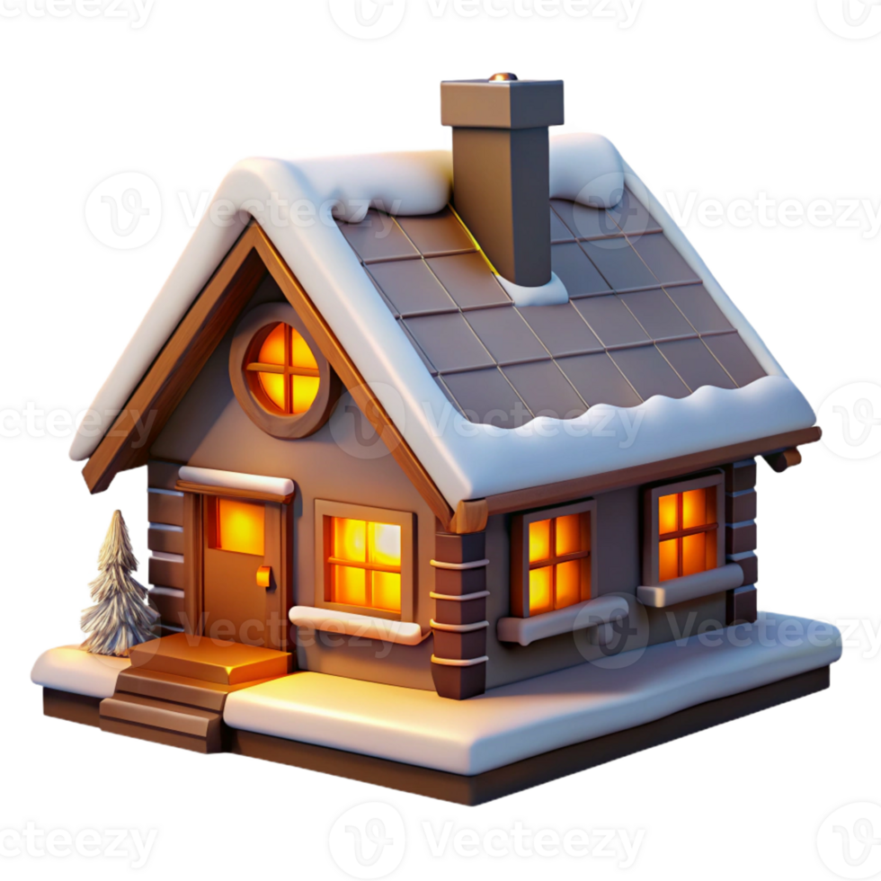 impressive traditional A Swiss Chalet with a Snow Covered Roof png