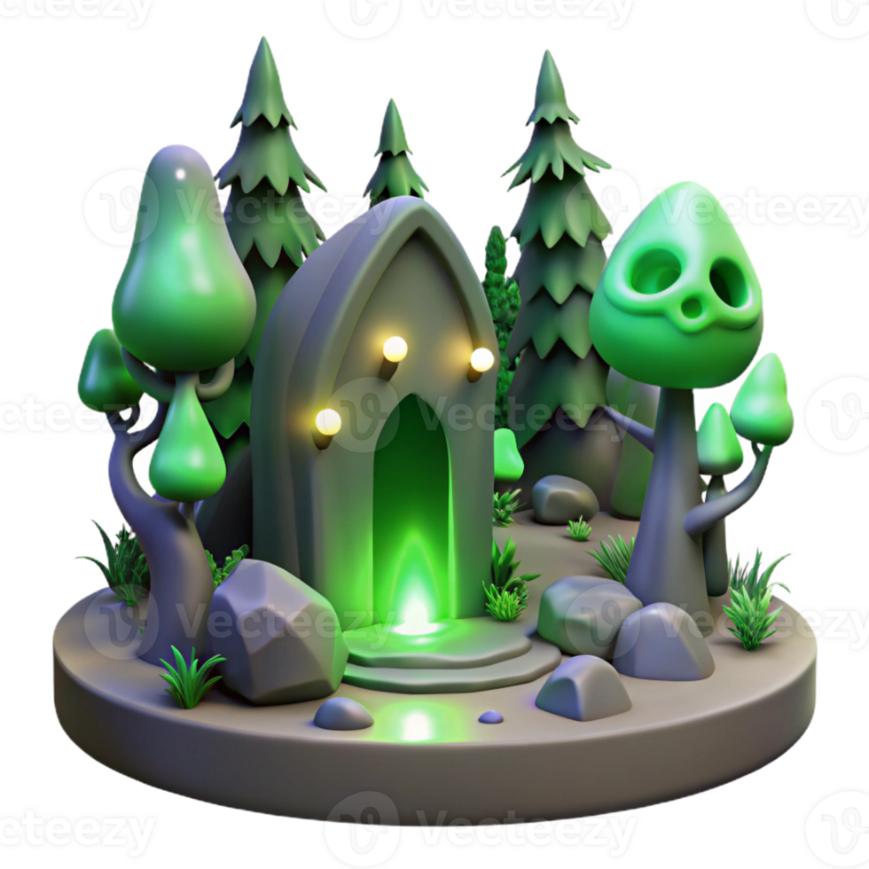 impressive modern A Haunted Forest Filled with Glowing Will original png