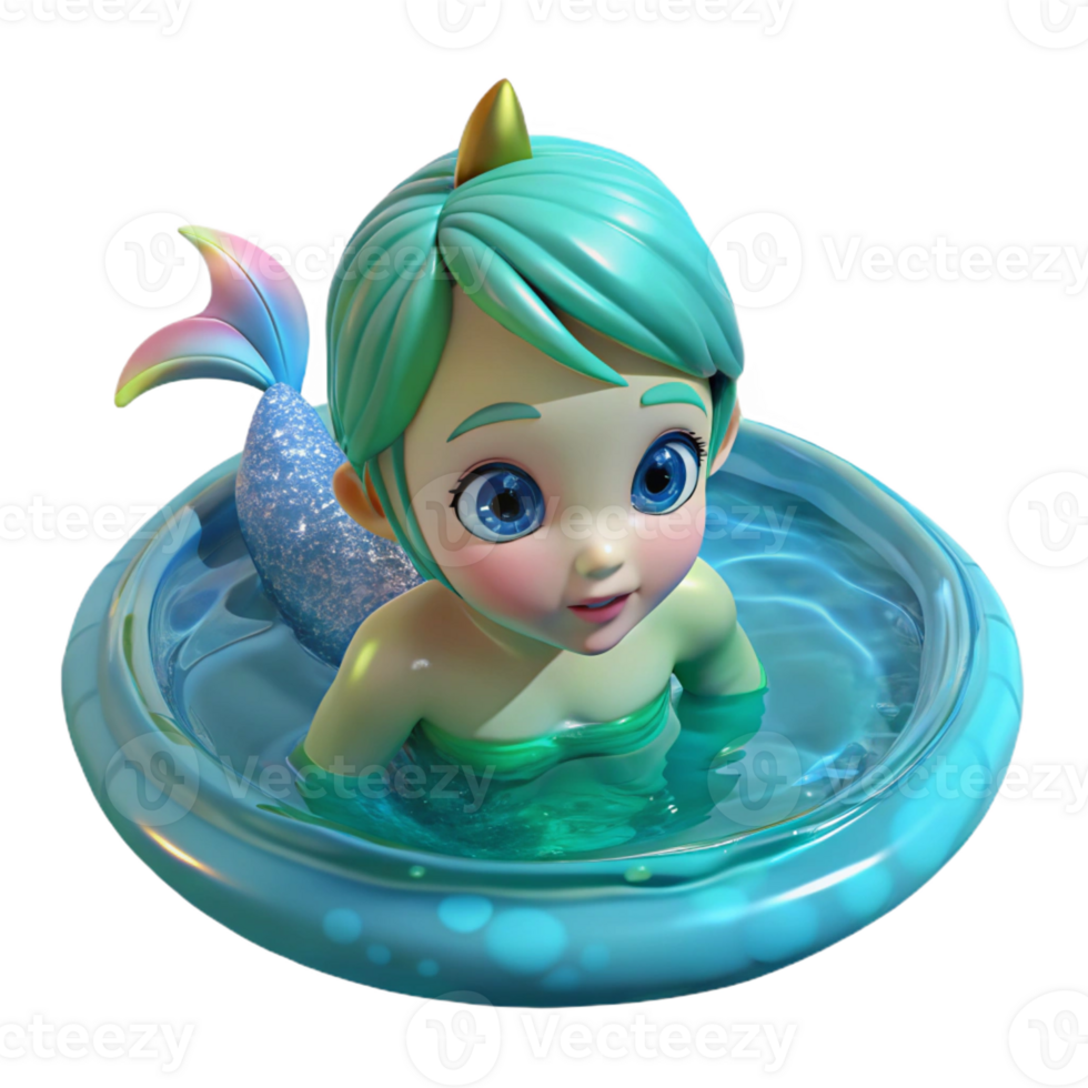 beautiful traditional A Playful Water Nymph Swimming in a Crysta png