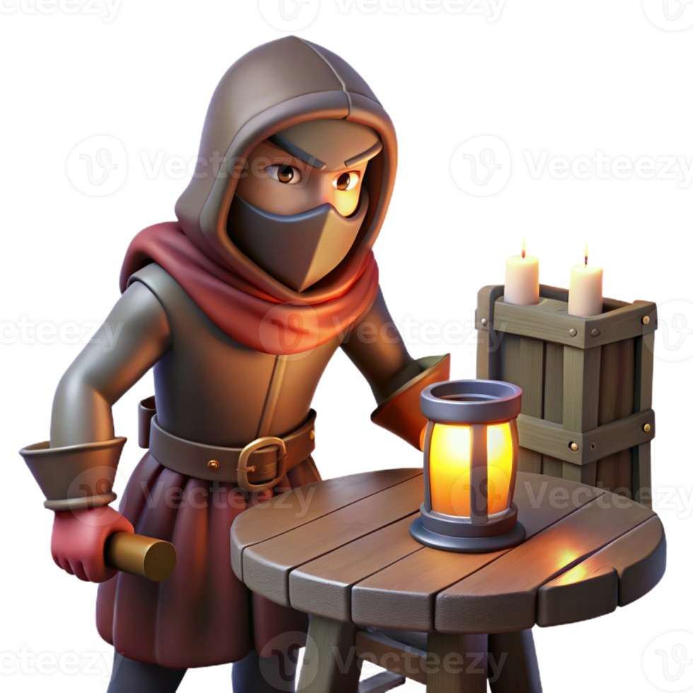 impressive creative Rogue Sneaking Through Shadows genuine png