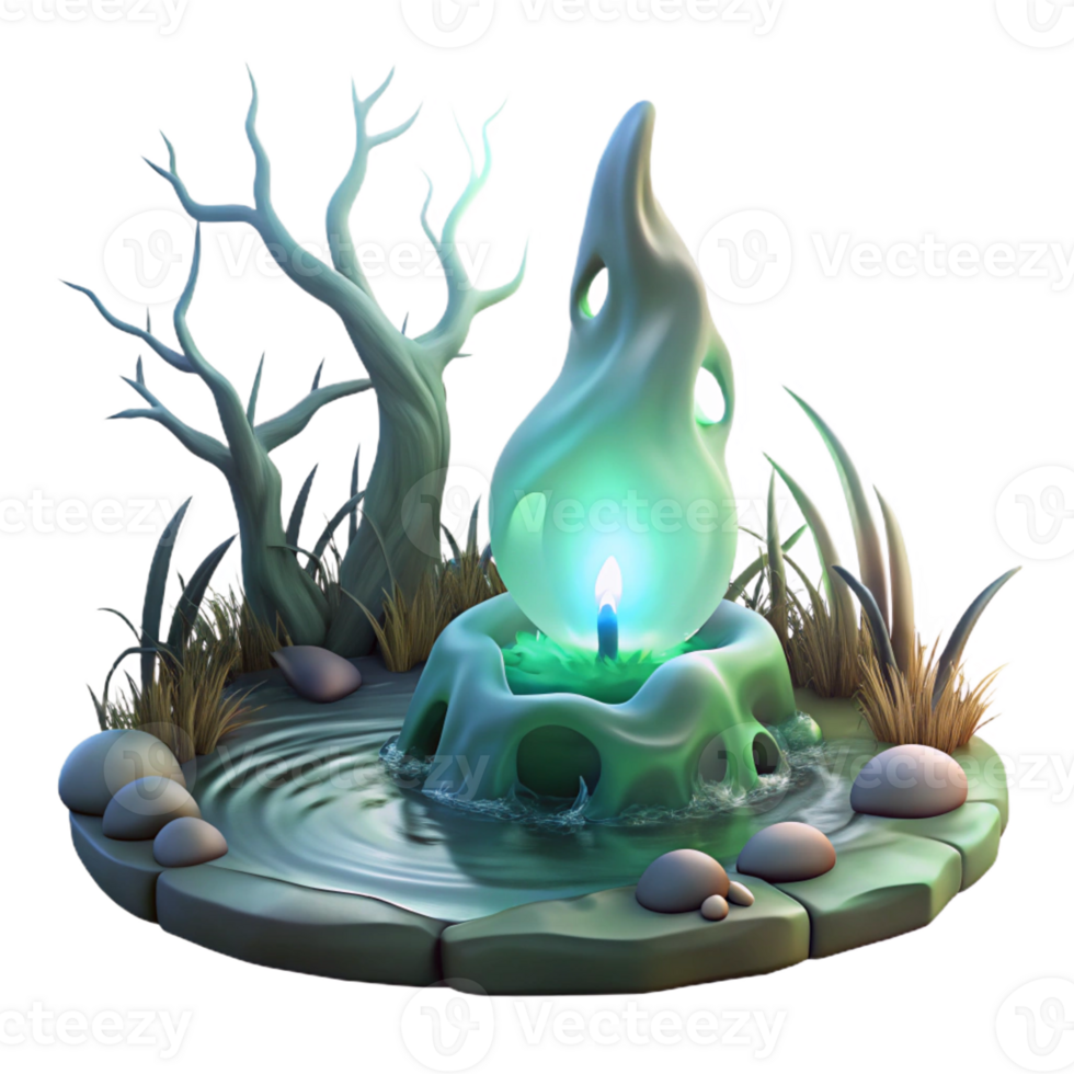 magnificent contemporary A Will O the Wisp Flickering in a Swamp high resolution png