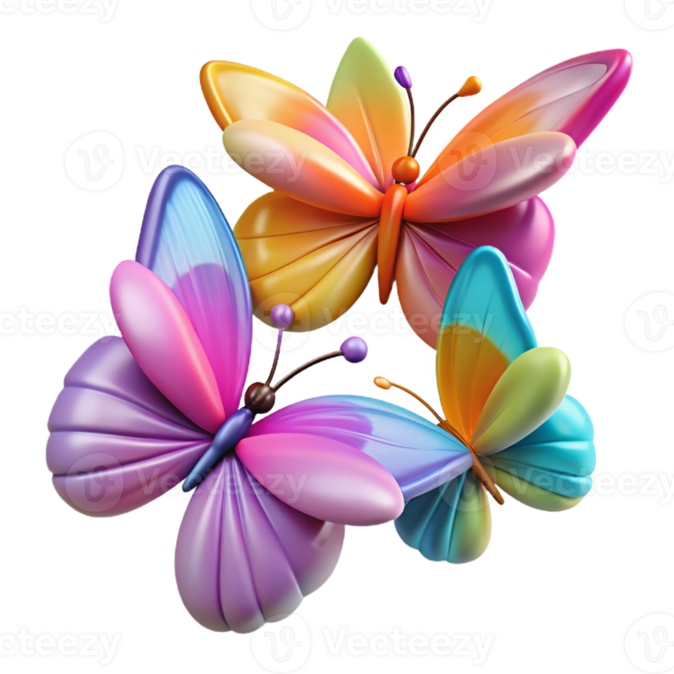 extraordinary creative A Group of Butterflies Clustered on a Fl png