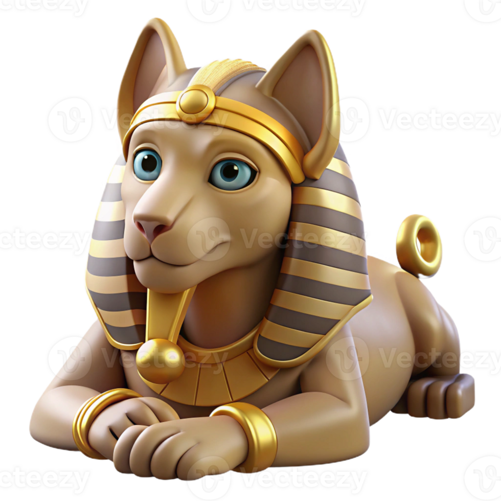 beautiful abstract A Wise Old Sphinx Posing a Riddle in a Des genuine png