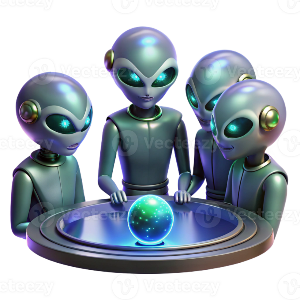 impressive rustic A Group of Alien Diplomats with Iridescen png