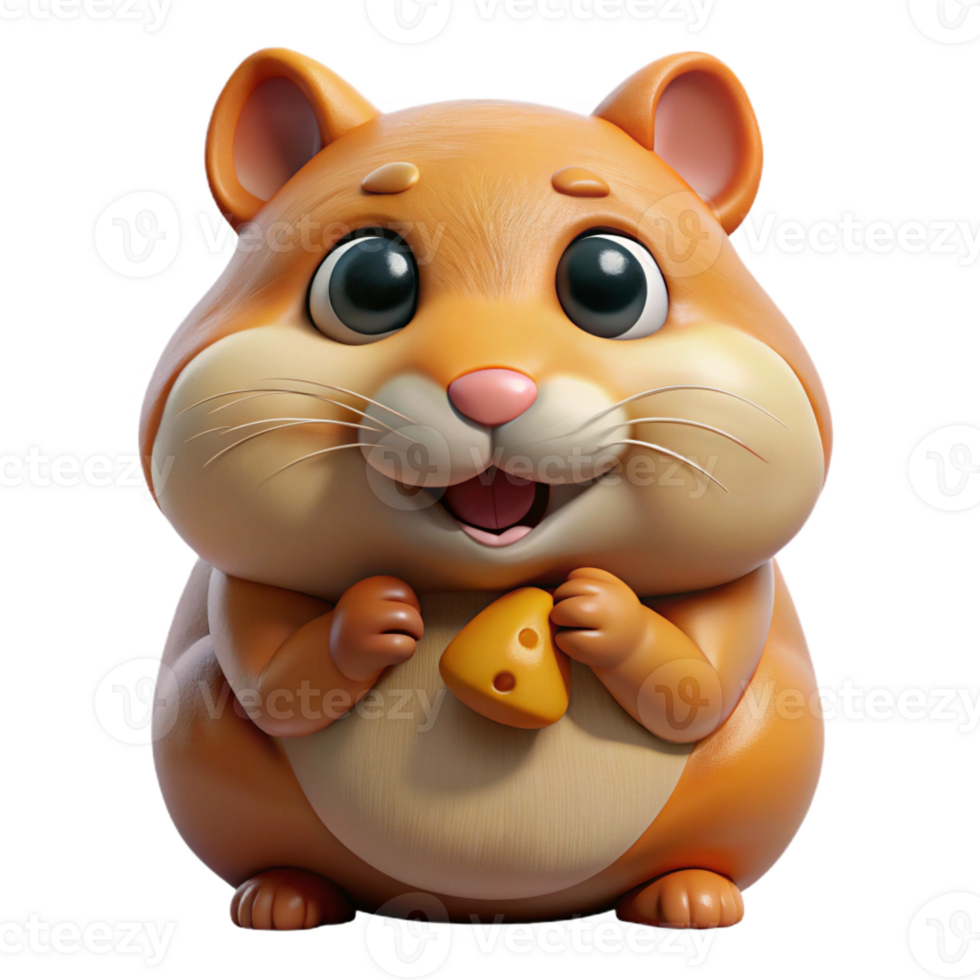 serene rustic A Cute Hamster Stuffing Its Cheeks With genuine png
