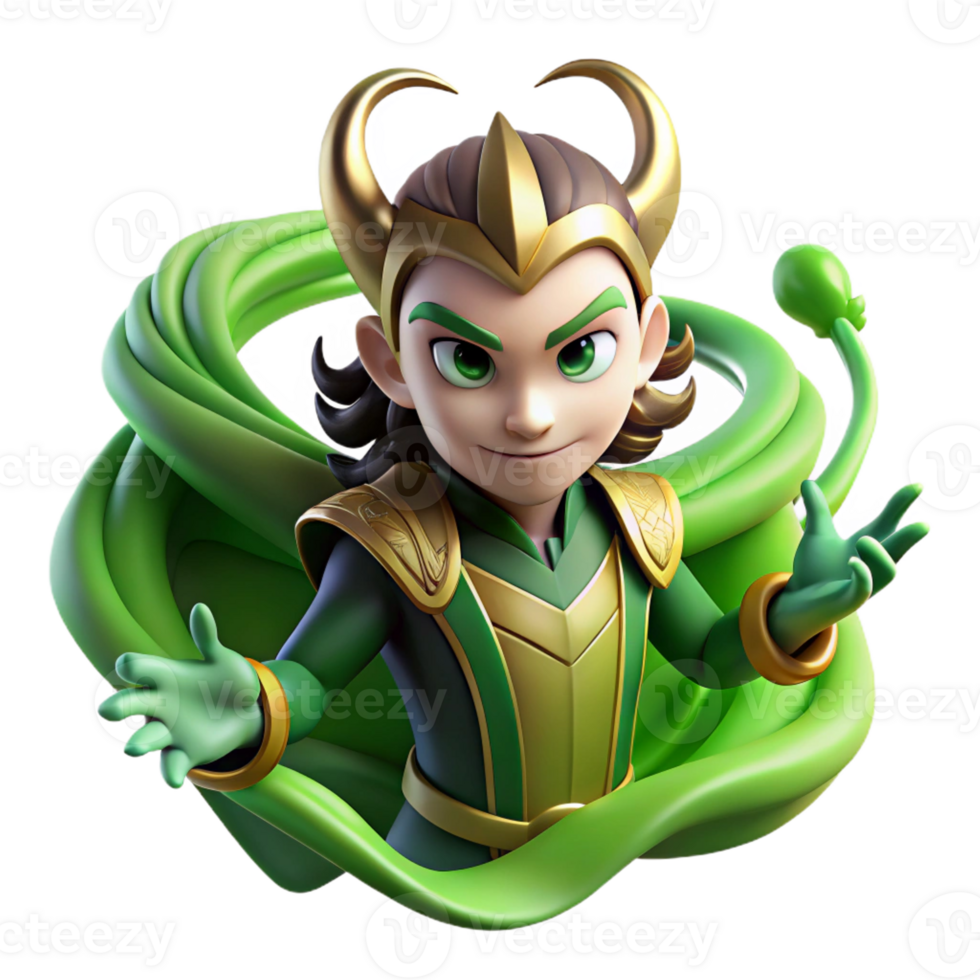 extraordinary traditional A Mischievous Loki Transforming Into a Ra authentic png