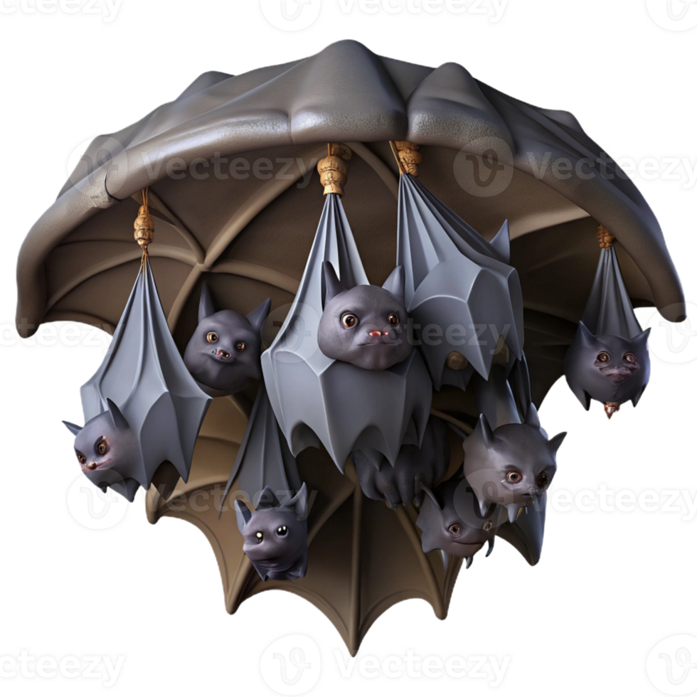 stunning creative A Colony of Bats Hanging Upside Down In genuine png
