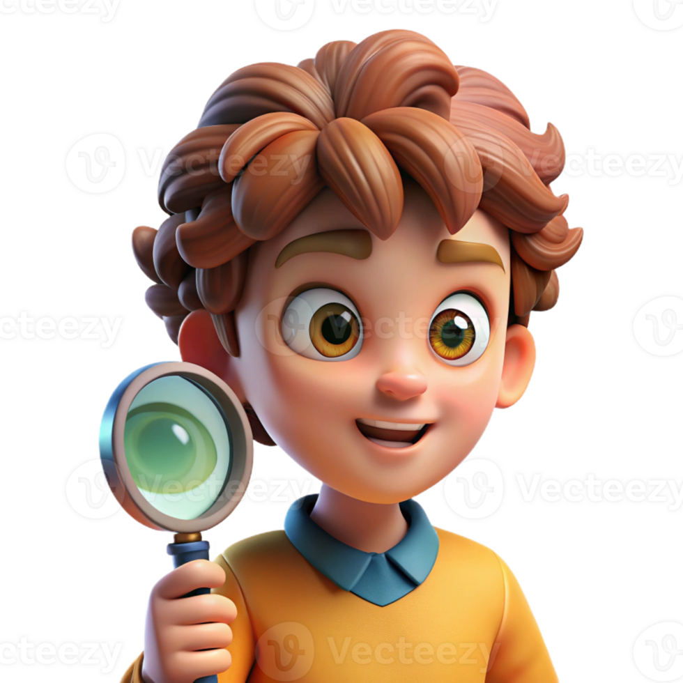 wonderful minimalist Portrait of a Curious Child with Wide Eye png