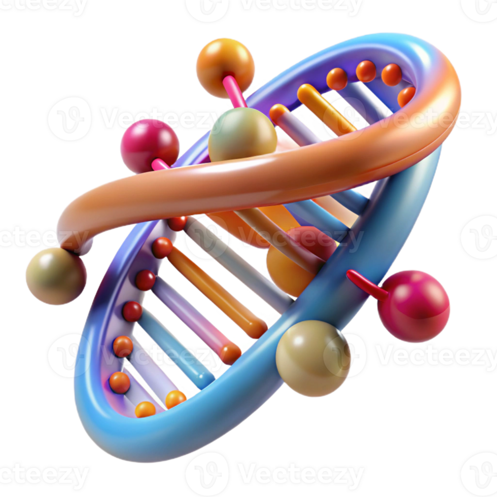 beautiful contemporary A Microscopic View of Dna Strands Render genuine png