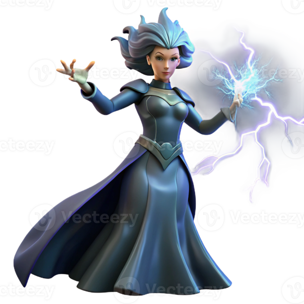 serene abstract A Powerful Sorceress Summoning a Storm L genuine png