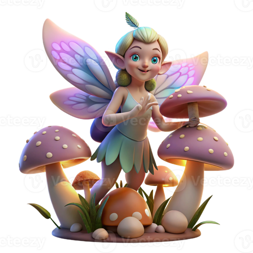 extraordinary abstract A Whimsical Mischievous Pixie with Drago premium png