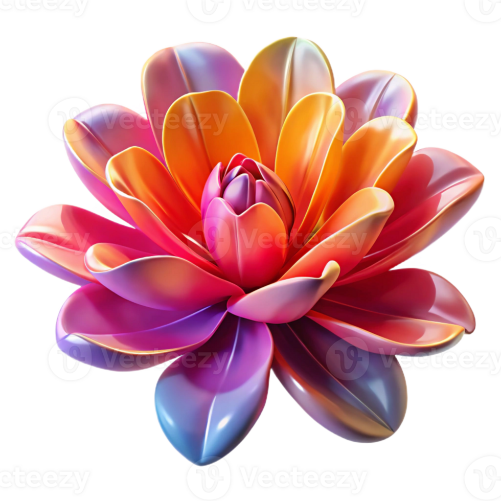 wonderful rustic A Digital Painting of Abstract Flowers W png