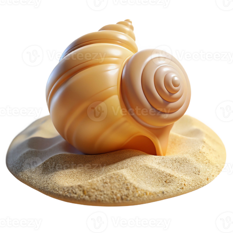 impressive modern A Close Up of a Seashell on the Beach Bri original png