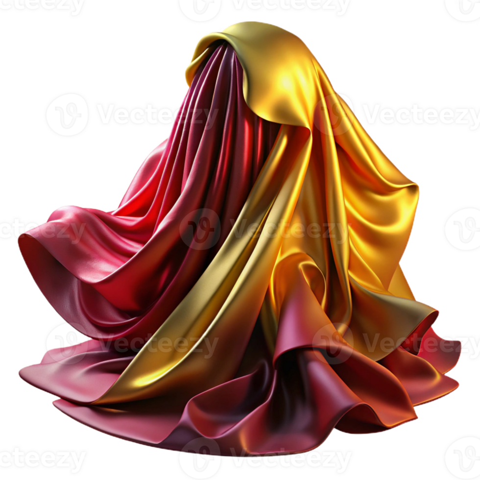 elegant minimalist A Cascade of Flowing Silk Like Fabrics png