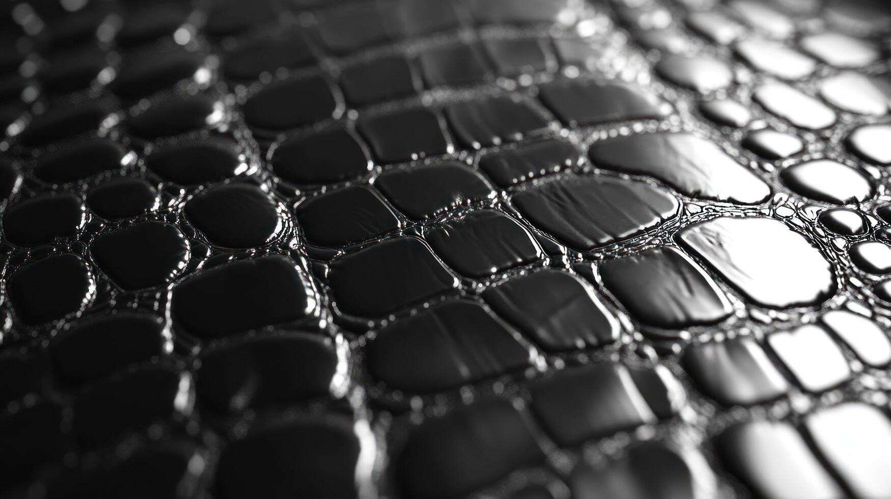 Black and white image of a crocodile skin photo