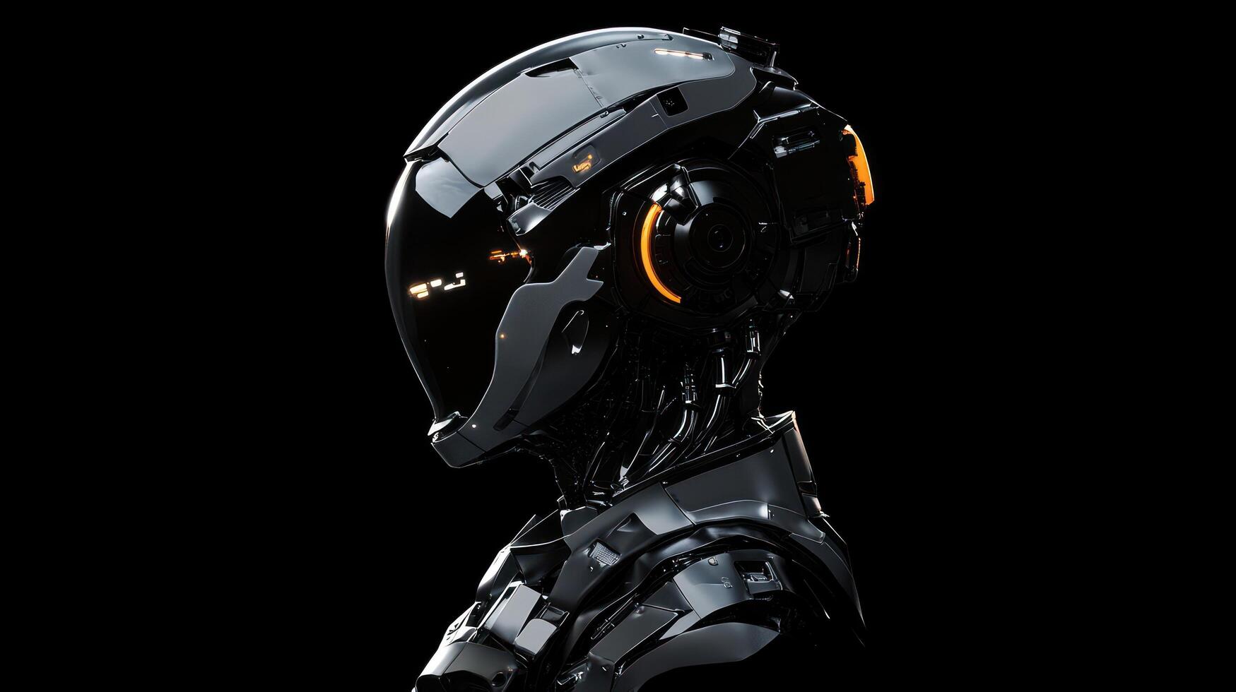 A black and white photo of a robot