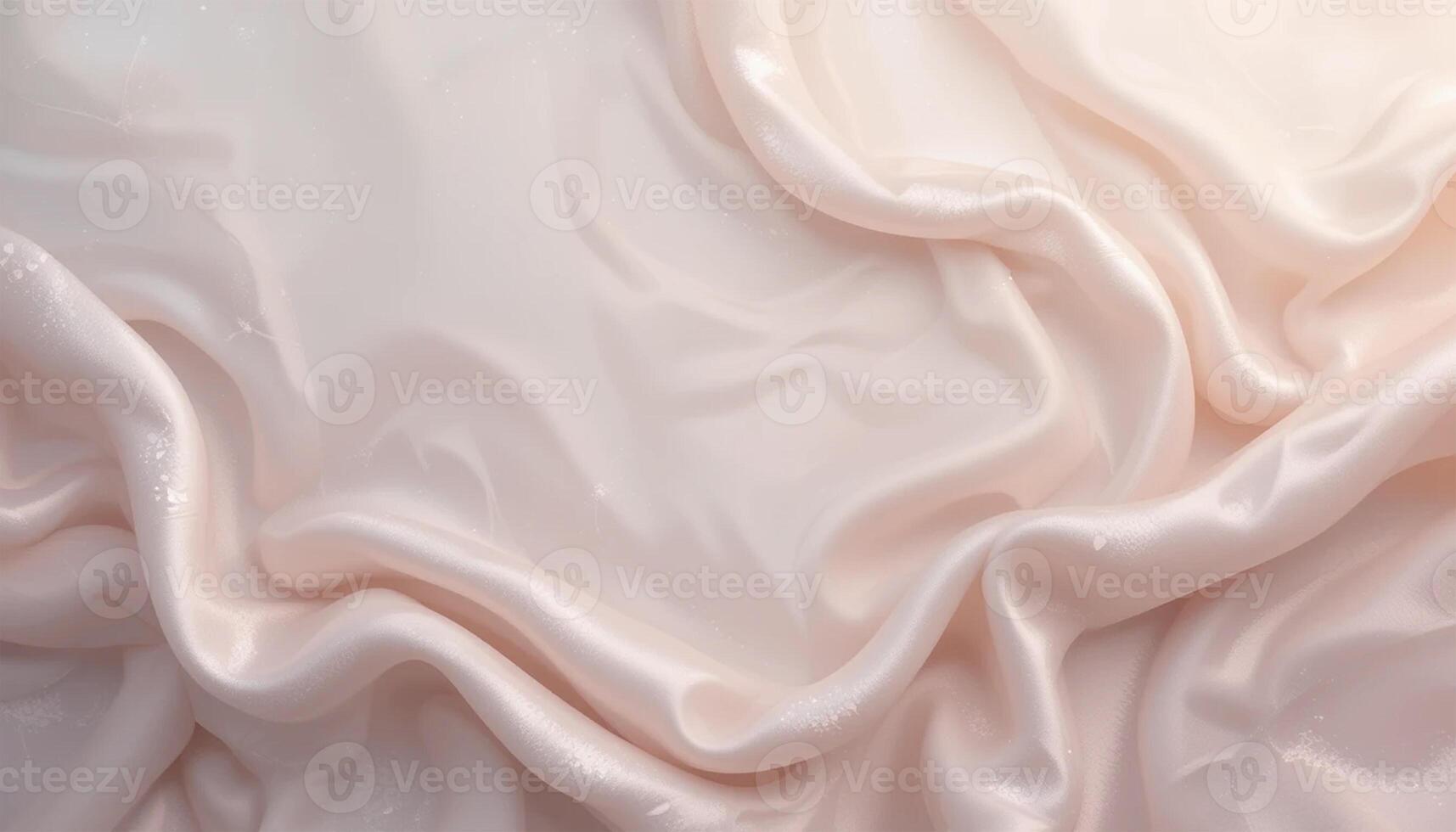 A flowing silk fabric background in soft, neutral tones photo