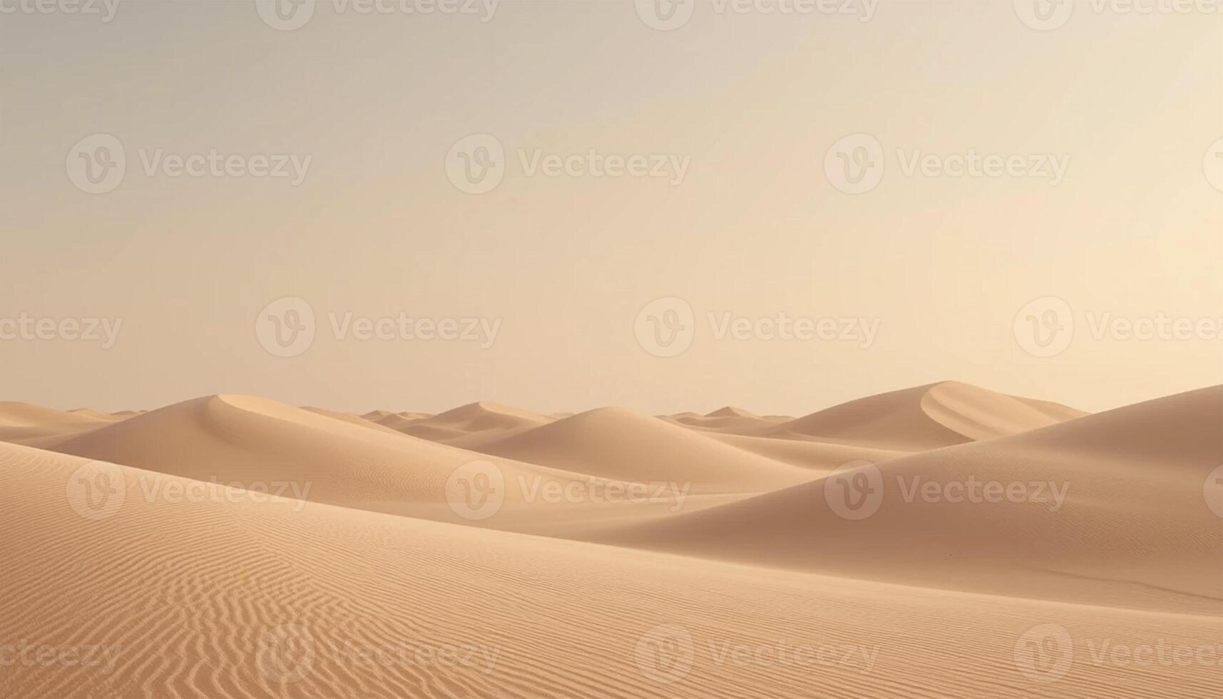 A Minimalist desert sand dunes with soft curves and warm pastel tones photo