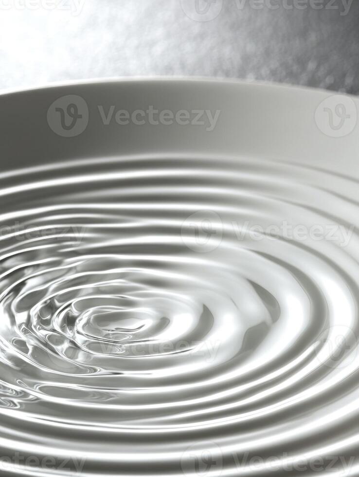Abstract ripples in water creating a hypnotic circular pattern with soft waves photo