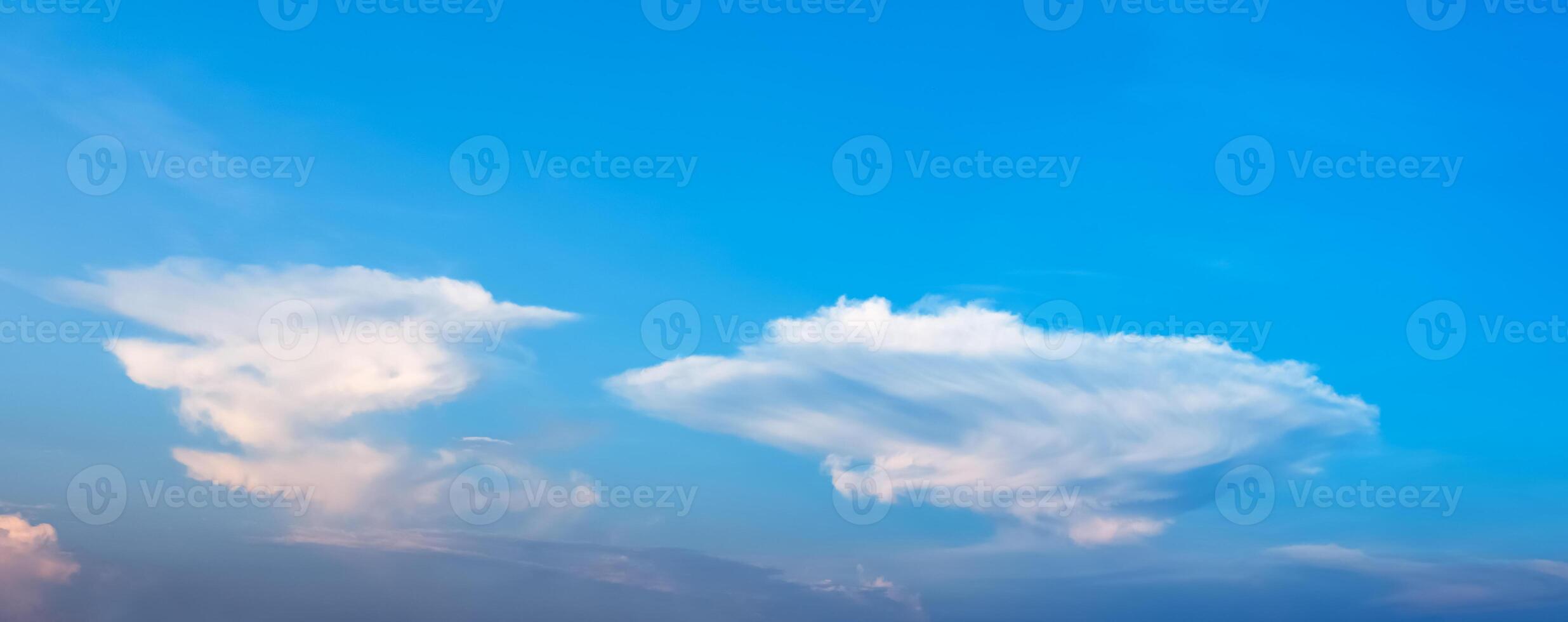 Sky blue, White could for Summer background,Clear sky and fluffy couldy in sunny day spring,Horizon nature with abstract could on cyan background for landscape screen wallpaper photo