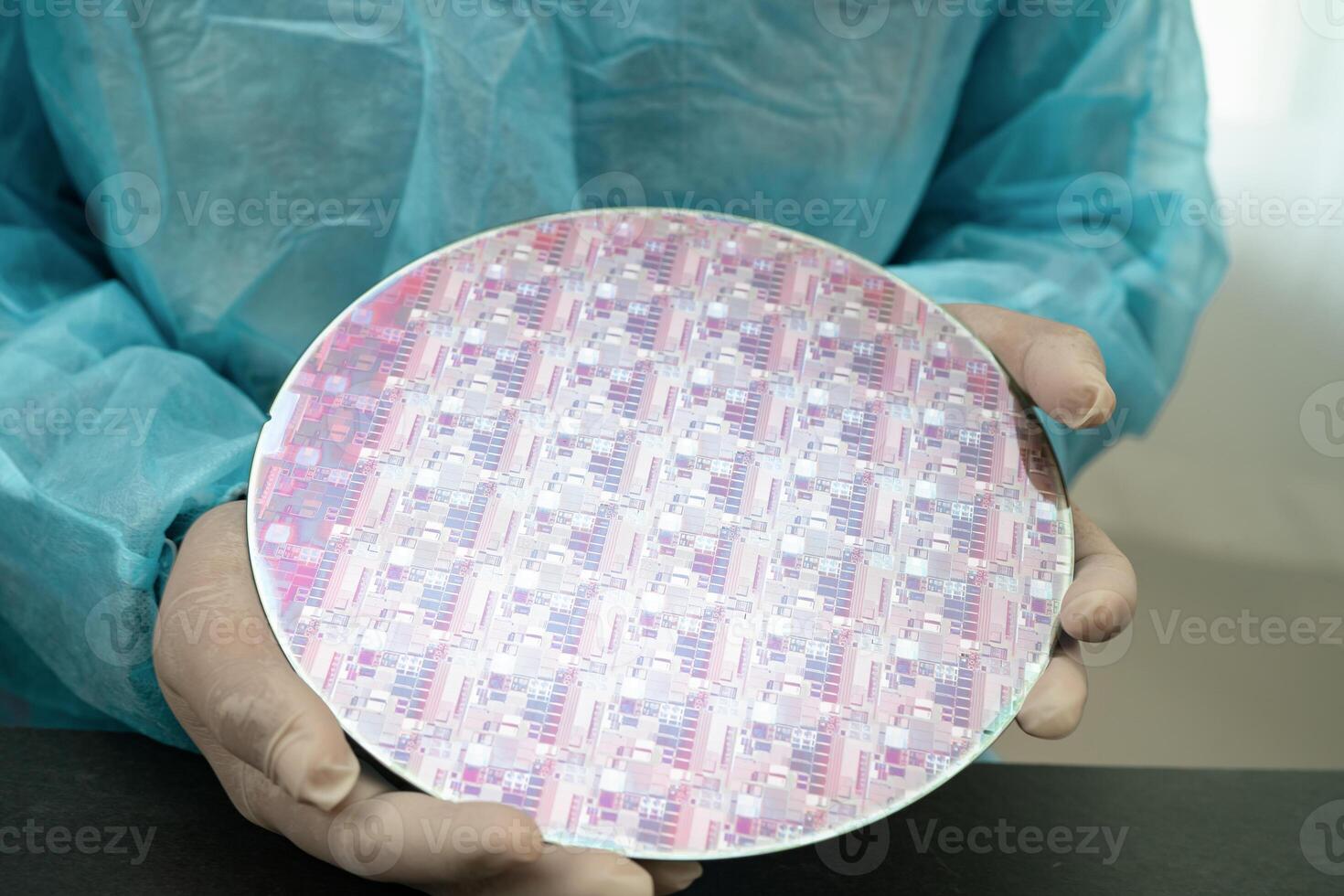Silicon wafer for computer hardware photo