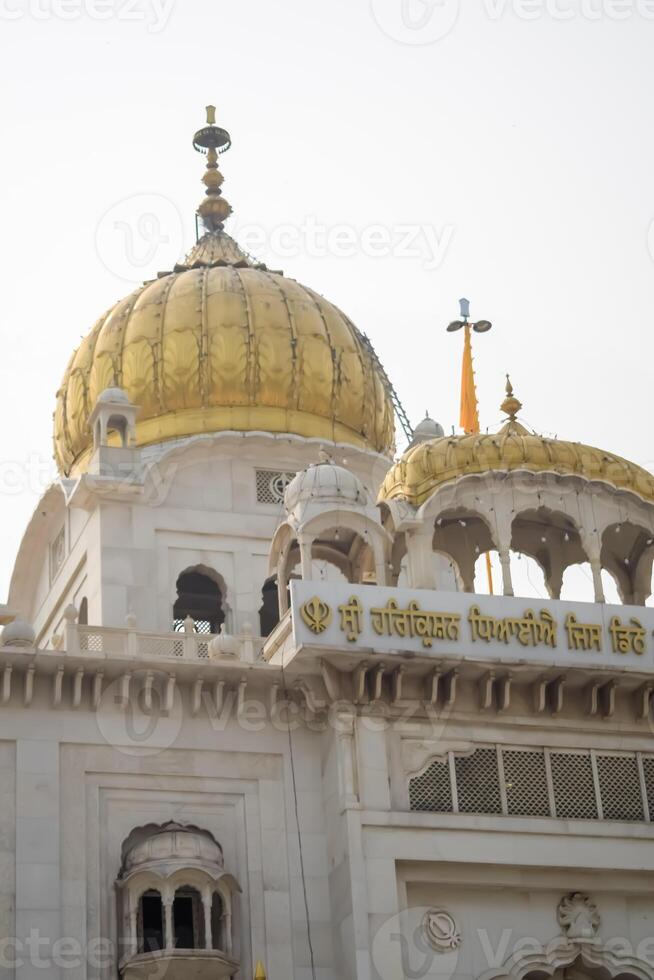 The golden dome of the gurdwara photo