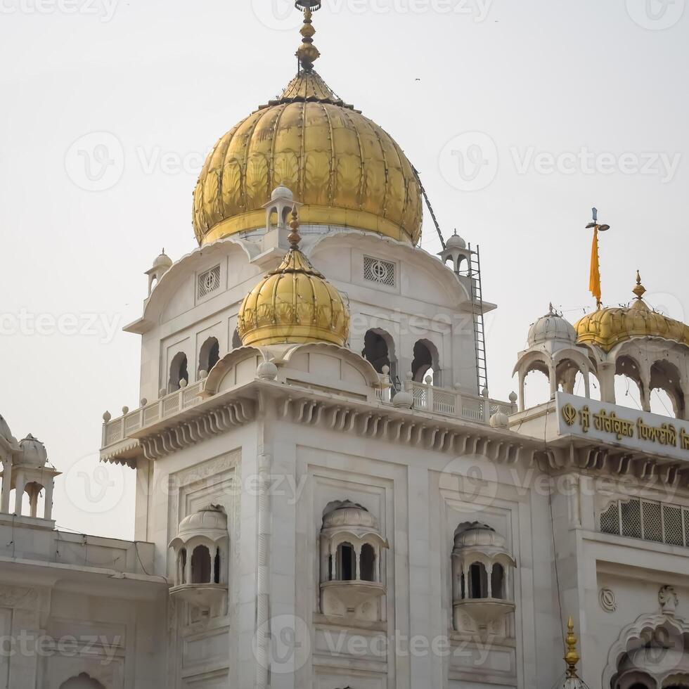 The golden domes of the sikh temple photo