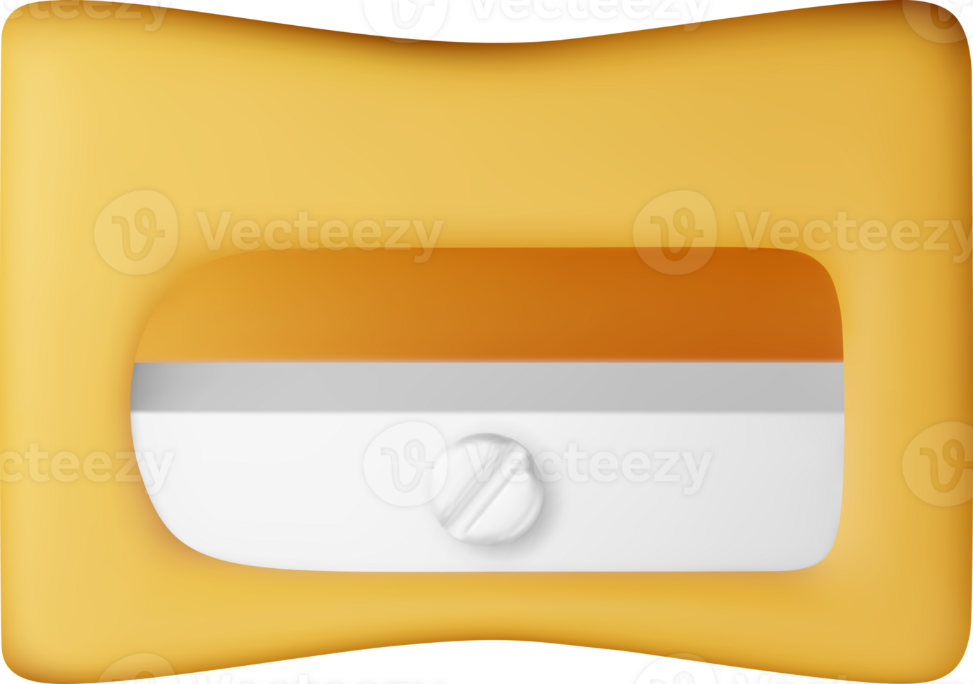 3D plastic pencil sharpener png