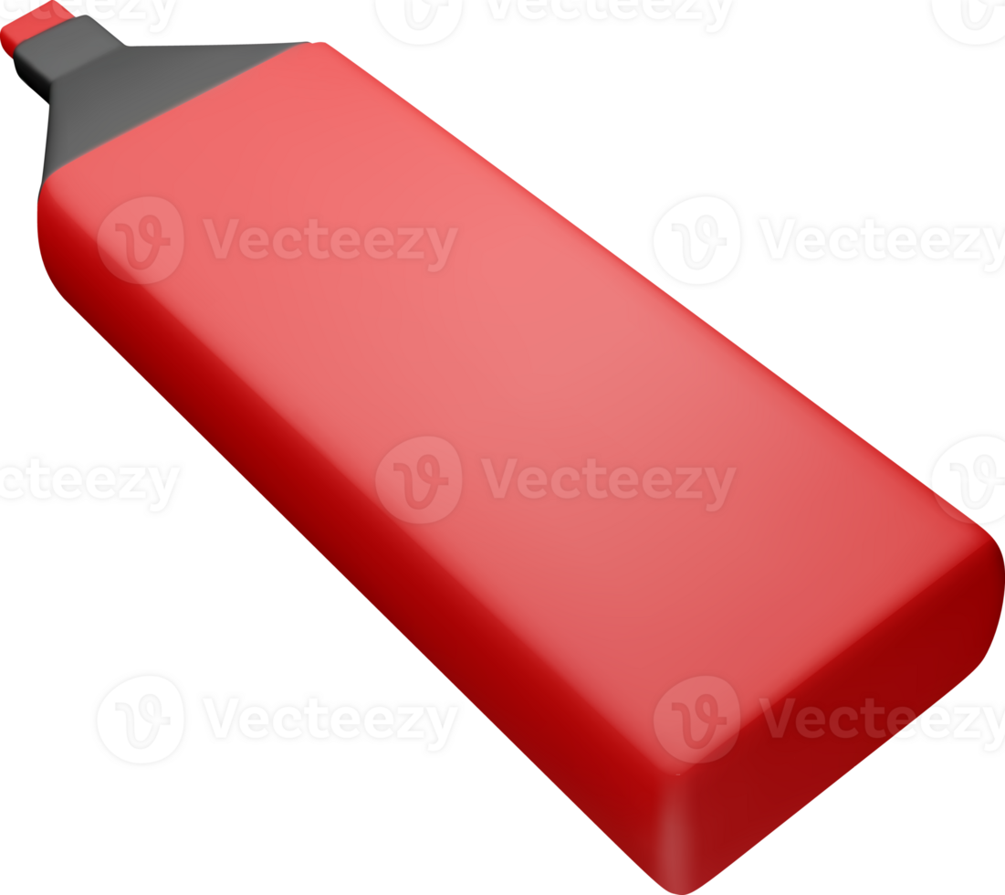 3D wide markers pen symbol png
