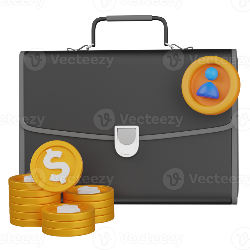 3d render profolio investment illustration png