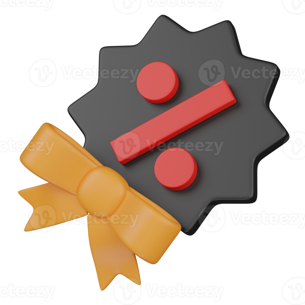 3d render Interest Rate offer illustration png
