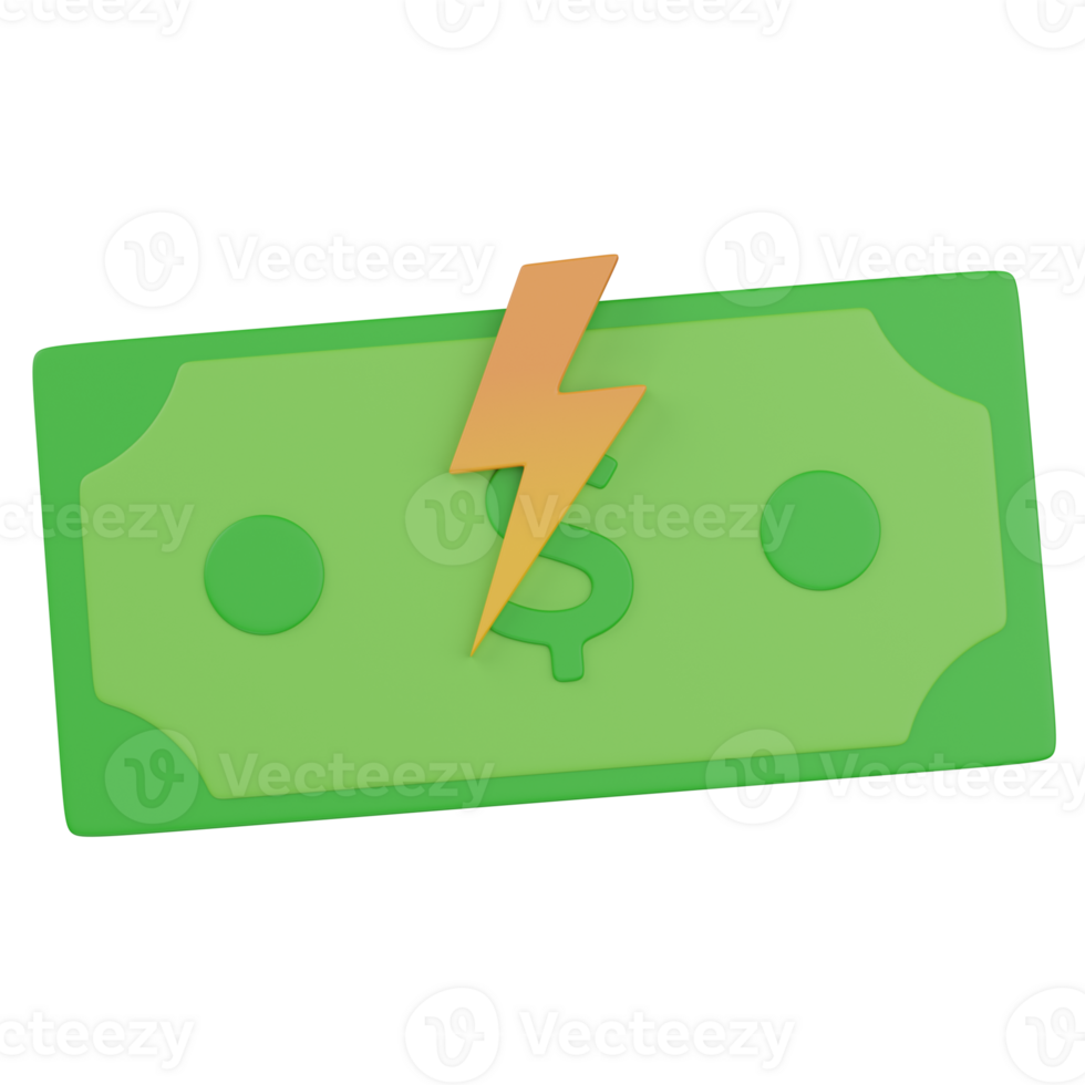 3d render bankrupcy illustration png