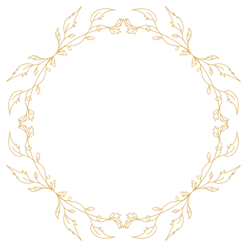 Luxurious Border Frame Design with Filigree Element and Ornamental Detailing. png