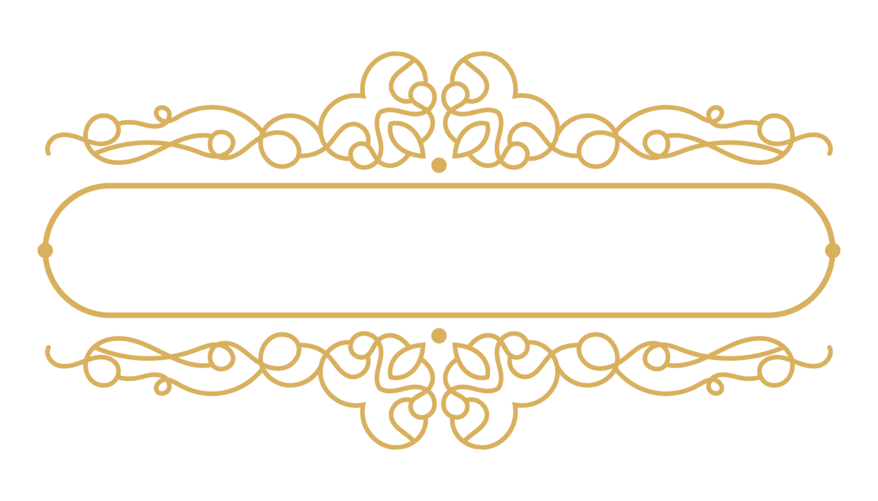 Royal Ornate Frame and Calligraphic Border with Decorative Element. png