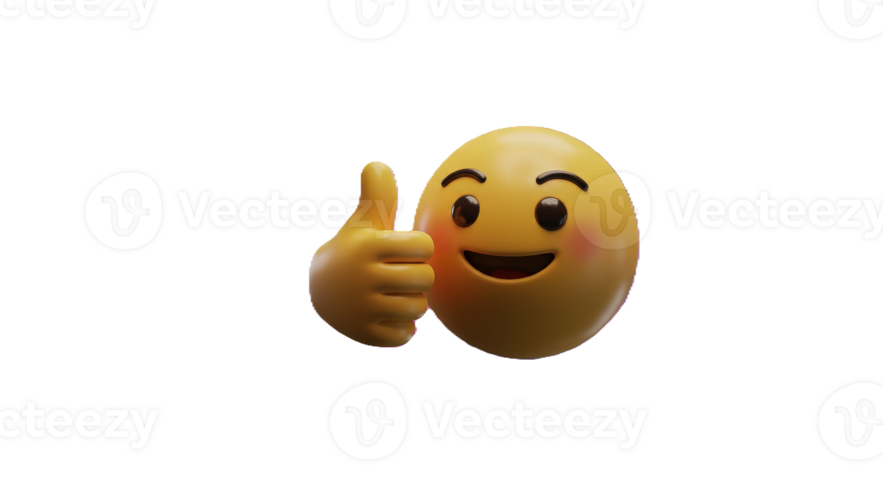 A yellow emoticion with a thumbs up png